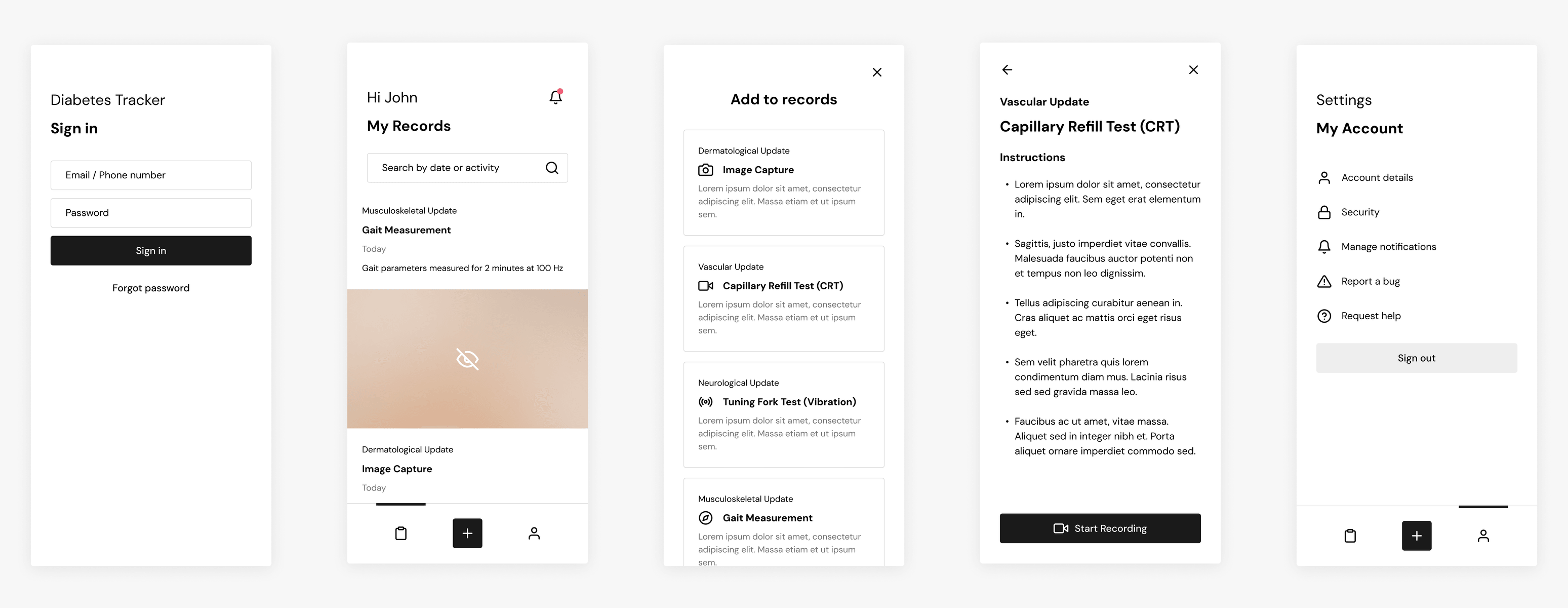 App Screens